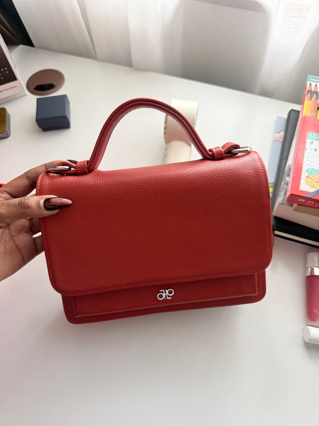 Customer photo review of Top Handle with Flap