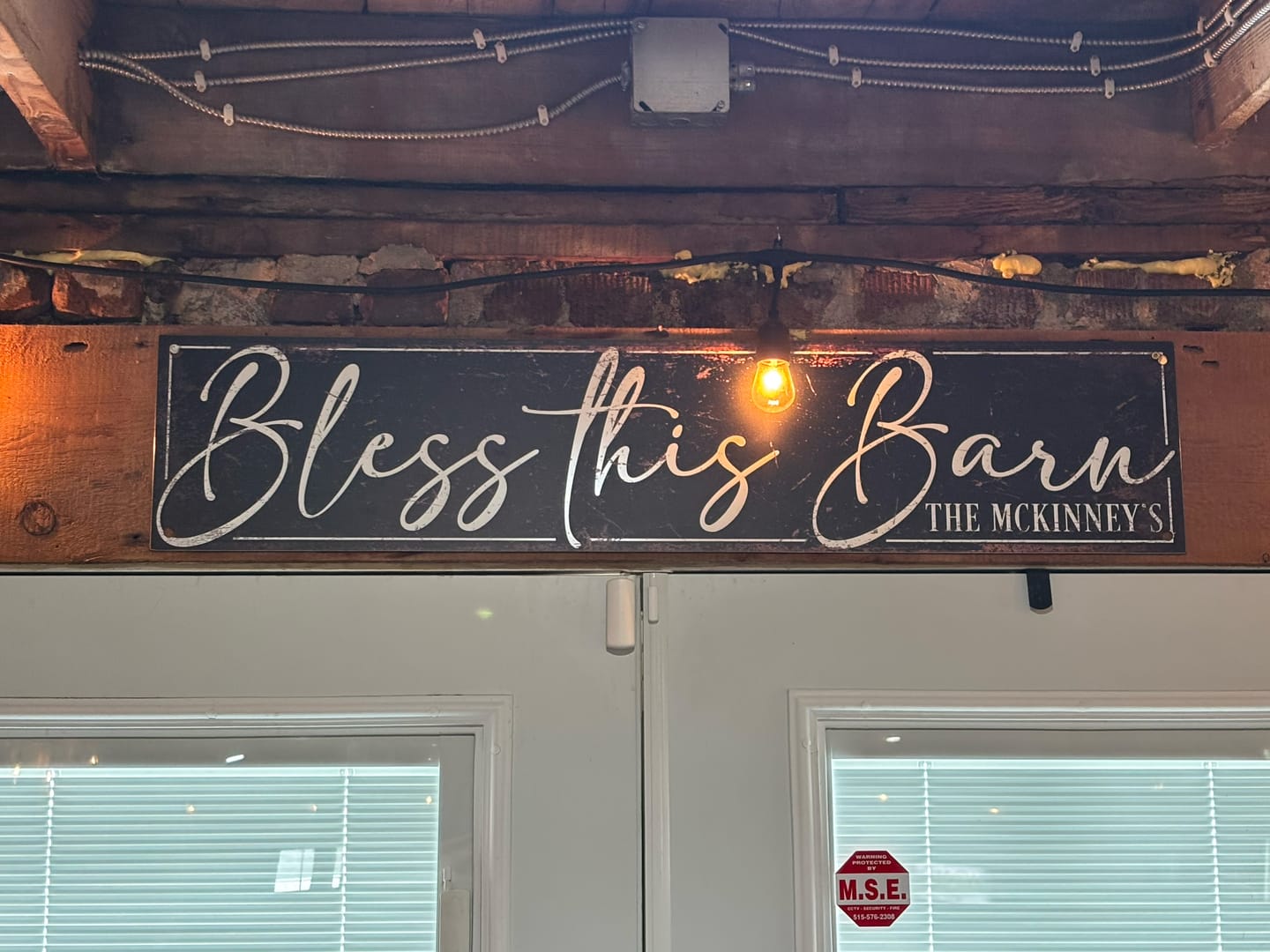 Customer photo review of Tailor Made Rooms Bless this Barn