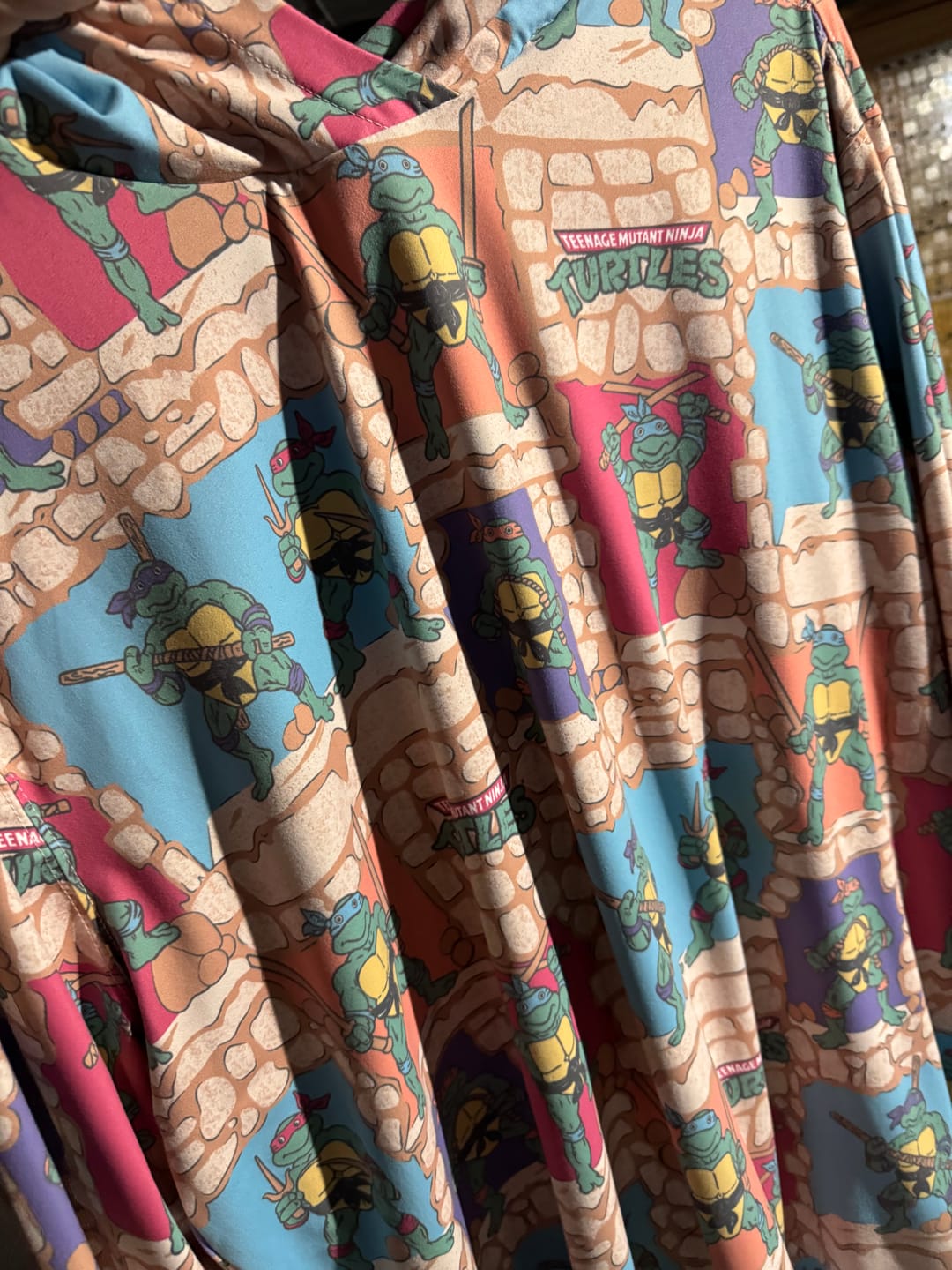 Customer photo review of Teenage Mutant Ninja Turtles "Cowabunga Covers" – Performance Hoodie