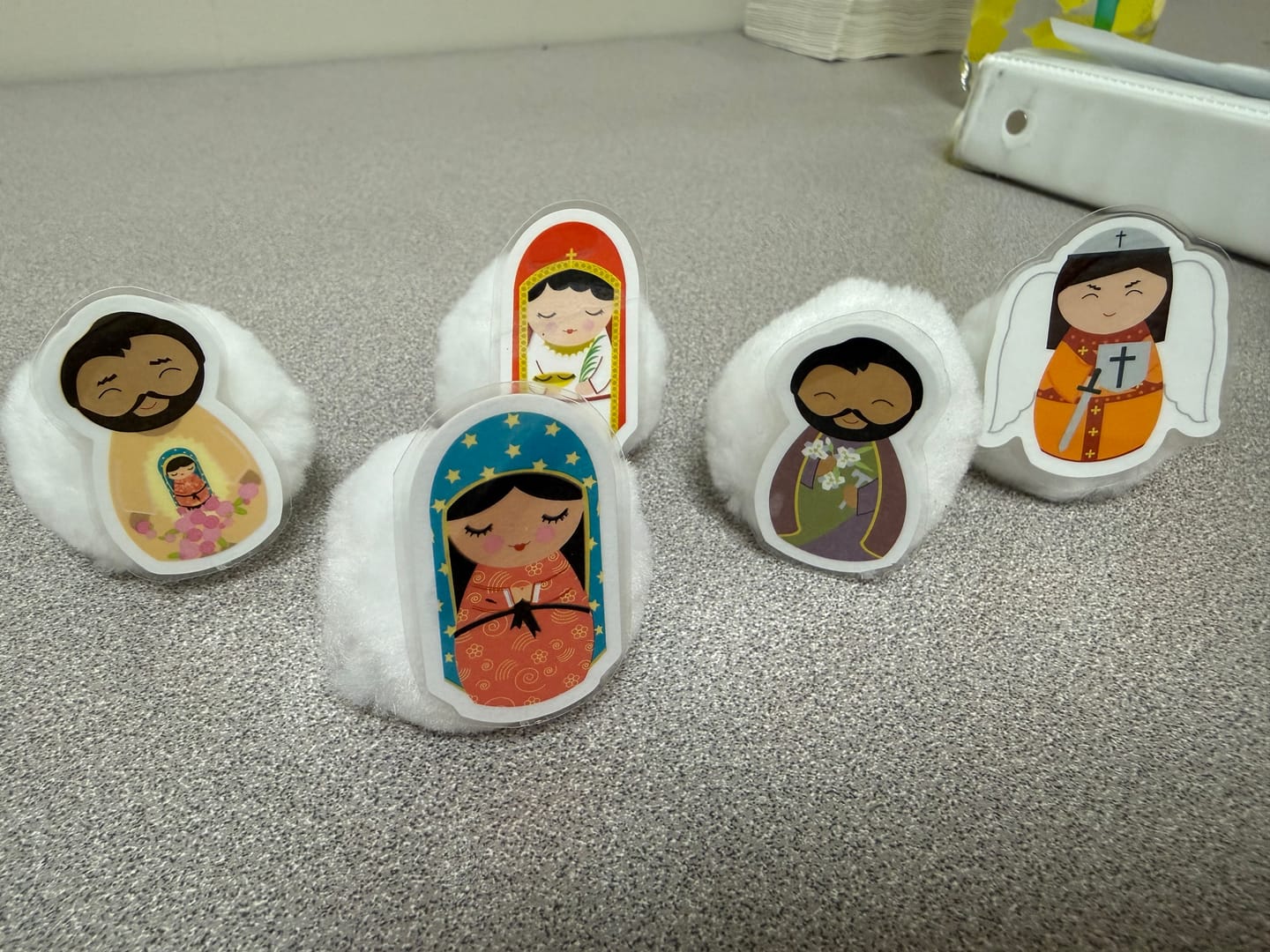 Customer photo review of Saints of the Month Sticker Book