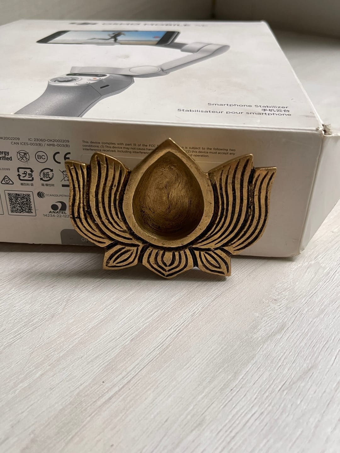 Customer photo review of Brass Lotus Diya – Vastu Pooja Lamp for Prosperity & Harmony | East-North-East Energy Activator | Big - 8 x 6 cm | 200 g