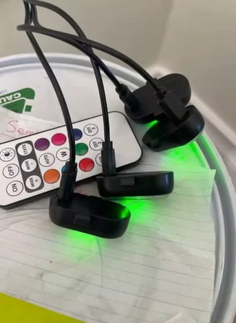 Customer photo review of Luces LED de Ambiente para Coche sin Cables