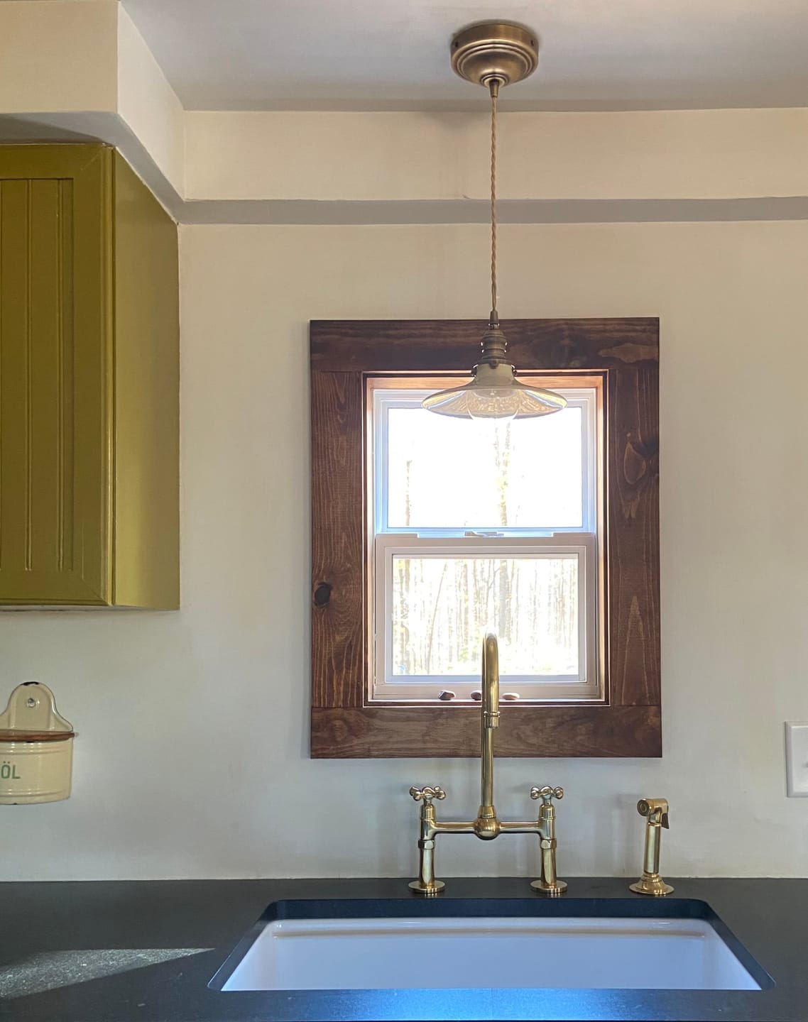 Customer photo review of Unlacquered Brass Kitchen Faucet #VFK005