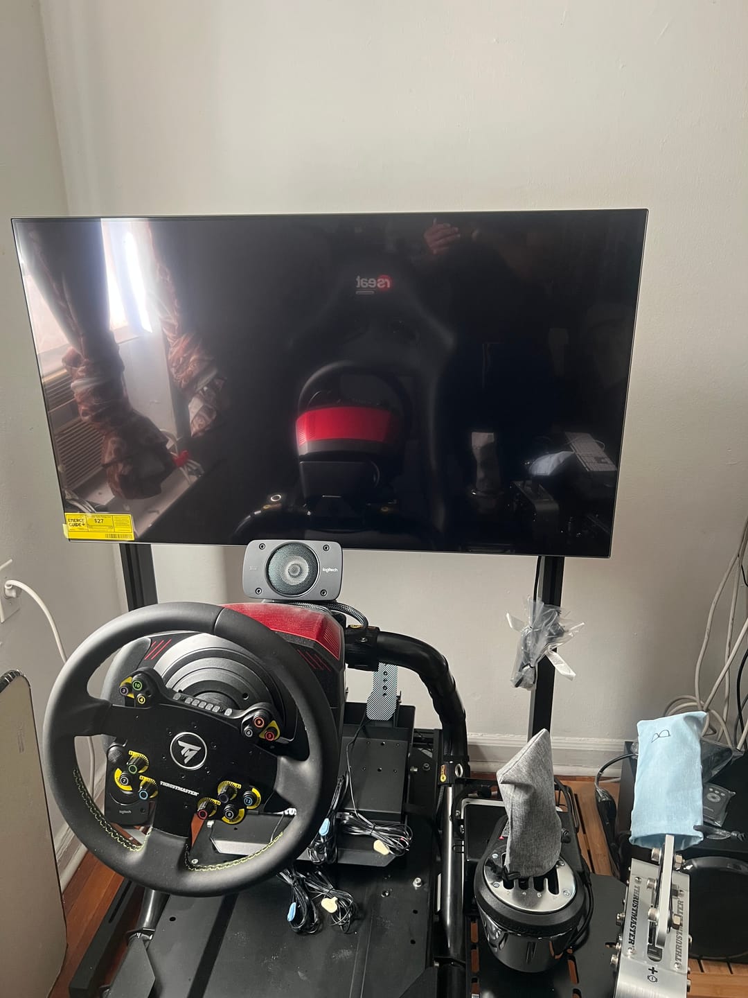Customer photo review of SX90 Single TV / Monitor Stand for up to 90 inch TV's