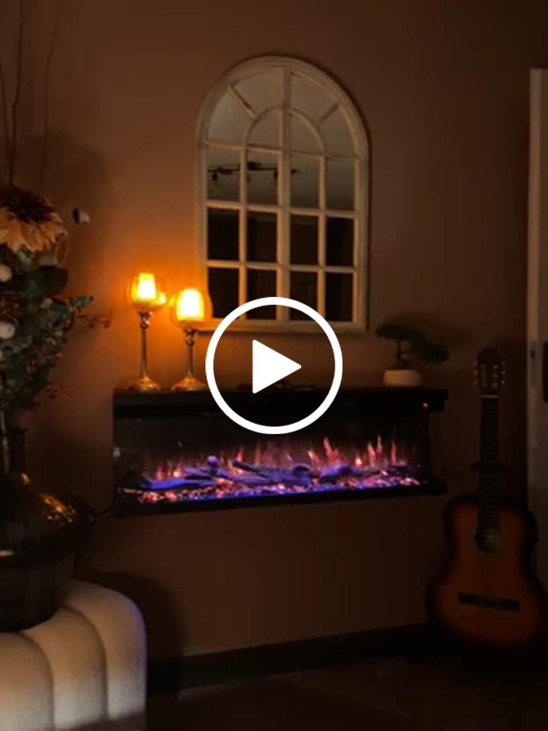 Customer video review of Lumea Fires Elektrische sfeerhaard 3D Trivaro 42″ inch – 107 cm