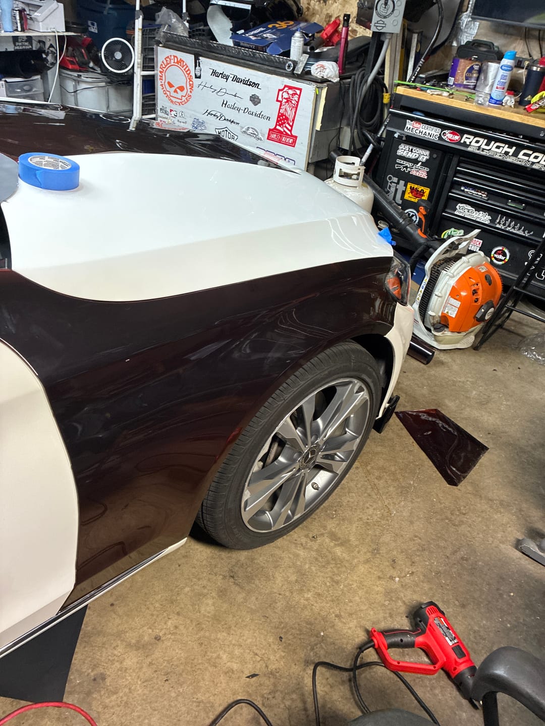Customer photo review of Sunshine Rainbow Drift Black Red Vinyl Wrap