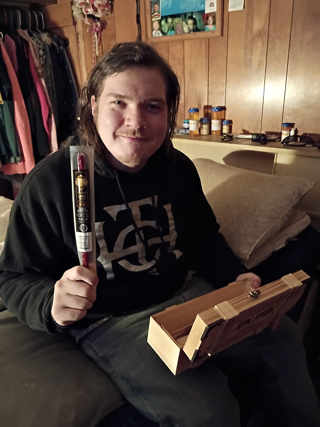 Customer photo review of Mythical Meats® DELUXE Loot Crate - 20 Snack Sticks Included!
