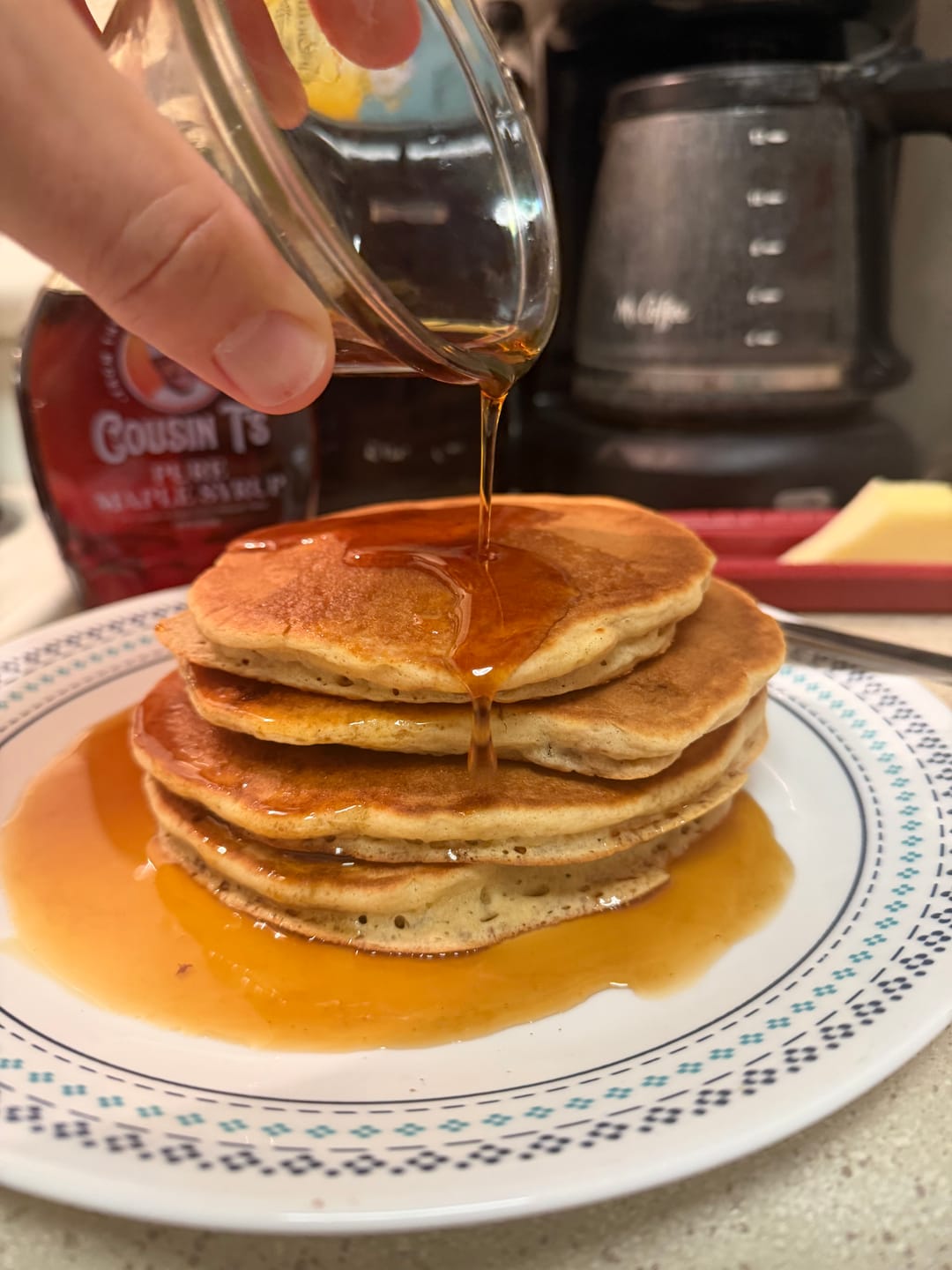 Customer photo review of Pure Maple Syrup Bundle (Free Gourmet Pancakes)