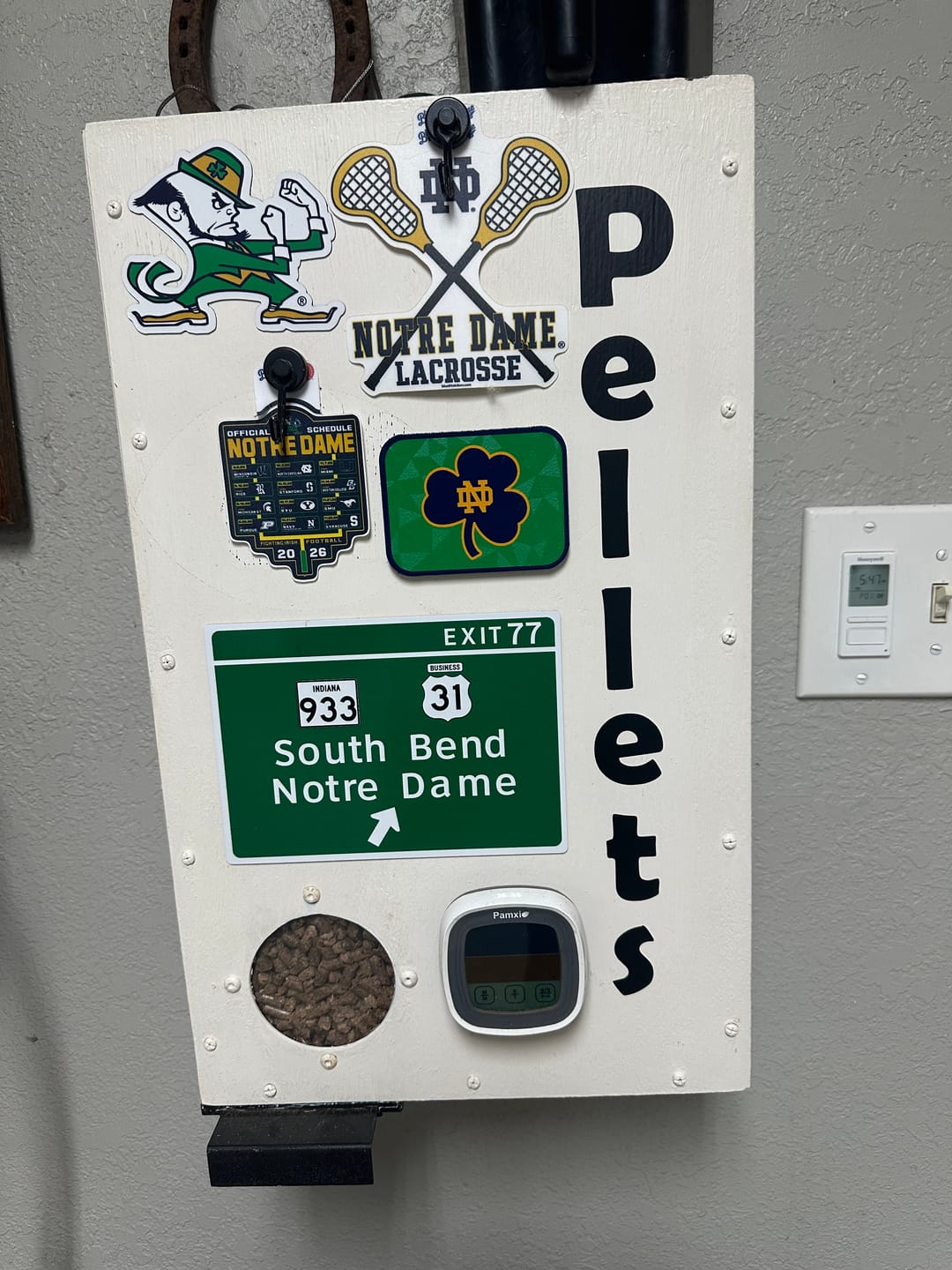 Customer photo review of Notre Dame Fighting Irish - SET of 3 Magnets