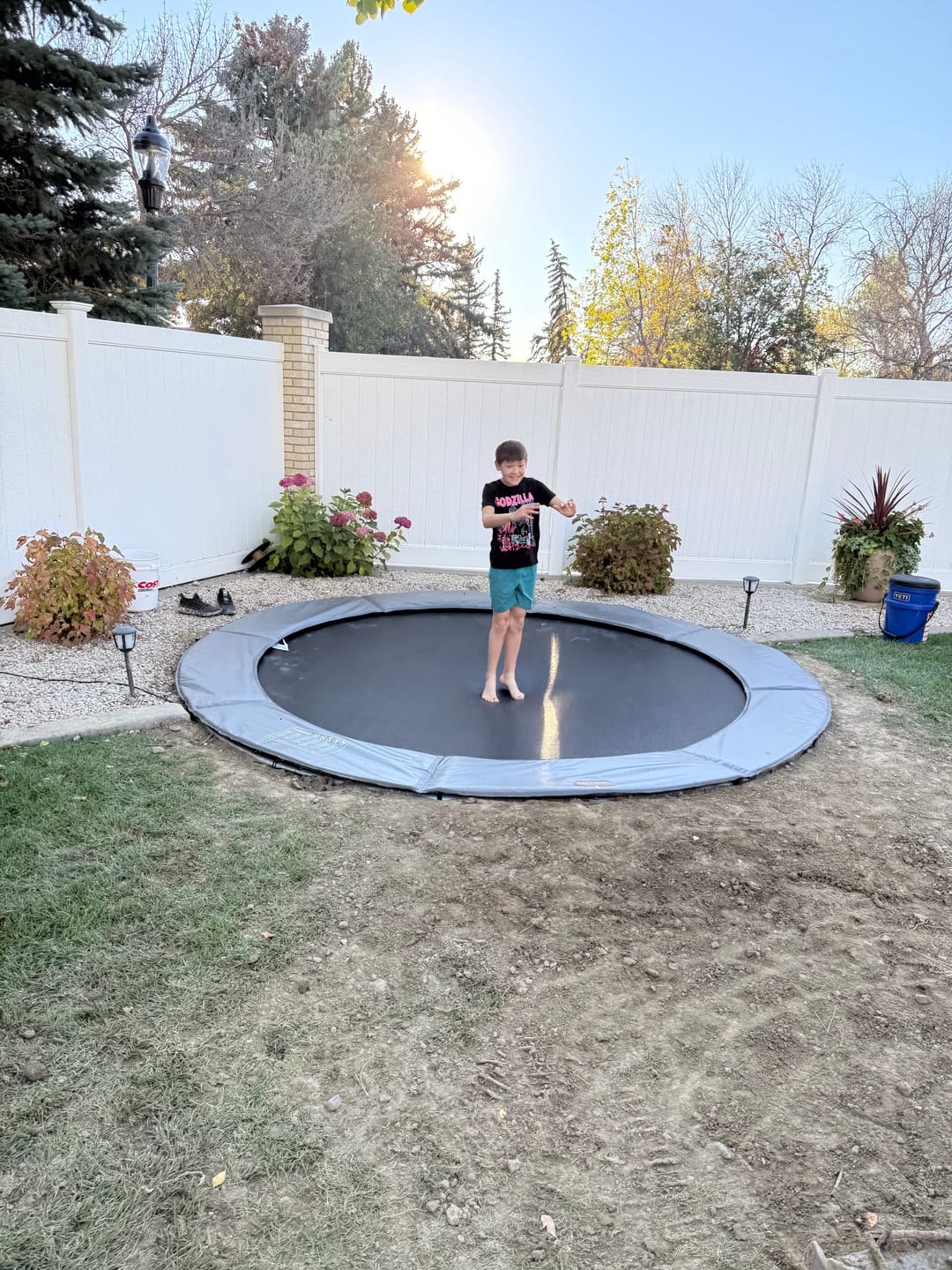 Customer photo review of 12' Round Pro-Line Avyna In-ground Trampoline