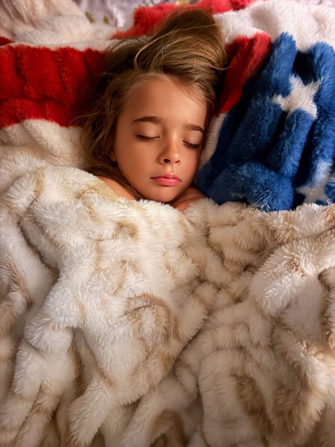 Customer photo review of Original Hugs Flag Blanket
