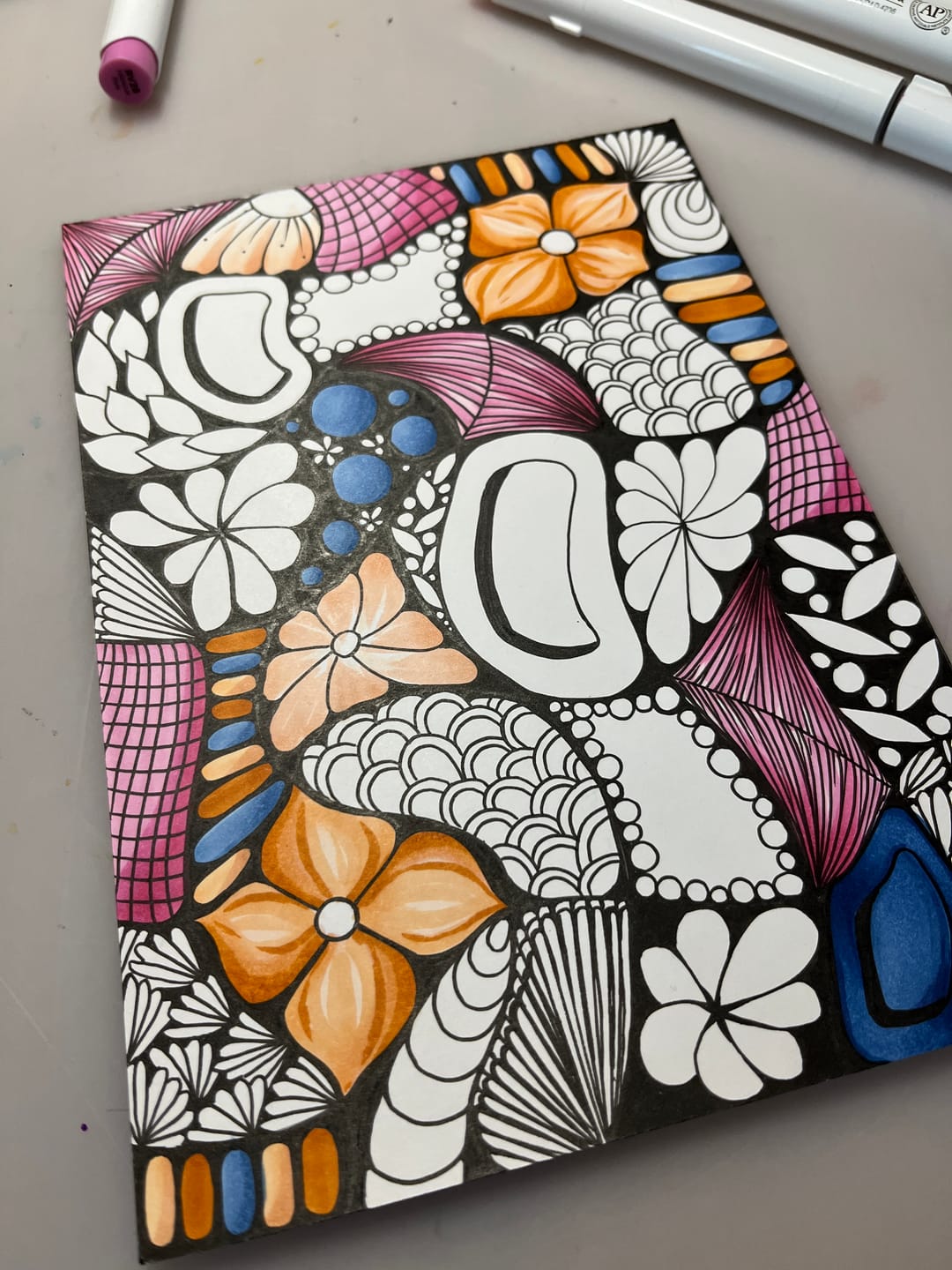 Customer photo review of Ohuhu Heavyweight Bleedproof Double-Sided Marker Pad, Spiral-Bound - Kamakou
