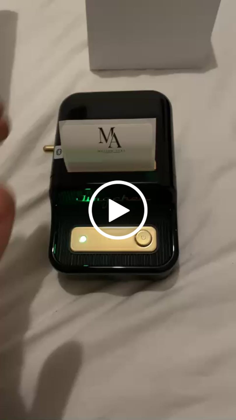 Customer video review of NIIMBOT B21 Pro 300dpi Label Printer, Photo Printing, Bluetooth Connection for Notes,Photos, Study Graphics, Memo Maker