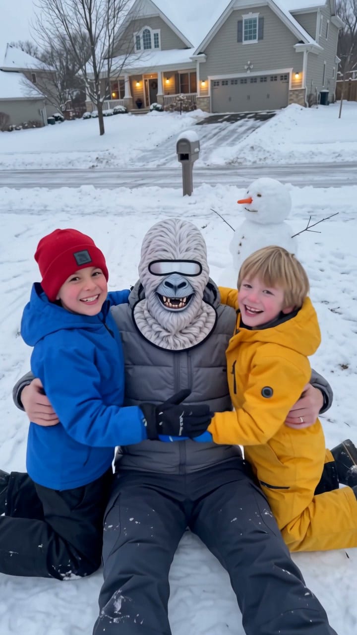 Customer photo review of Ski Mask with a Realistic Animal Face