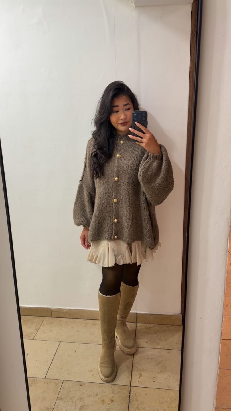 Customer photo review of Oversized Cardigan "CozyGlam"
