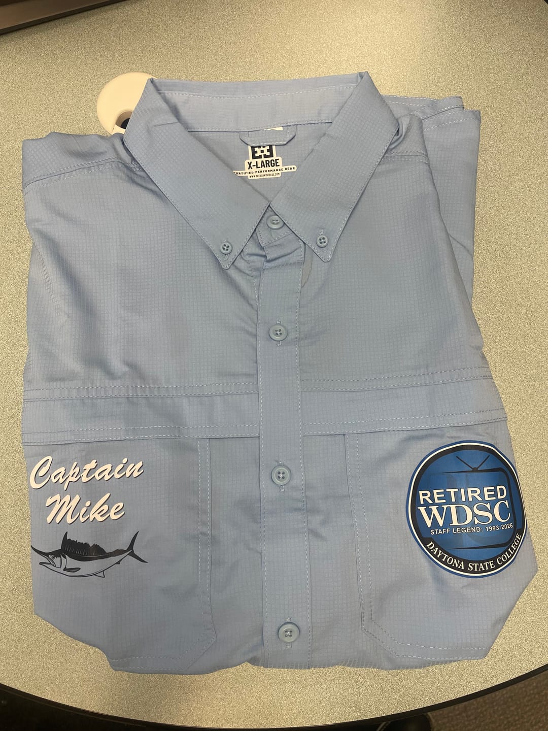 Customer photo review of Custom Water Camo UPF Hooded Shirt