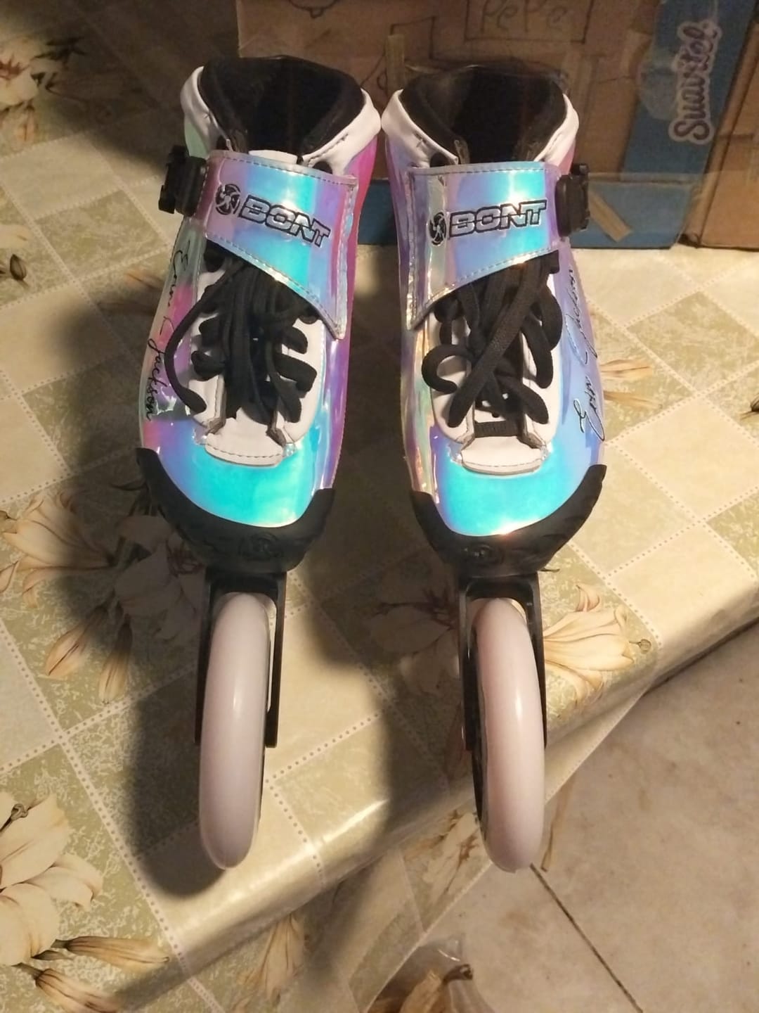 Customer photo review of Erin Jackson Limited Edition BNT 195mm Inline Skate Boot