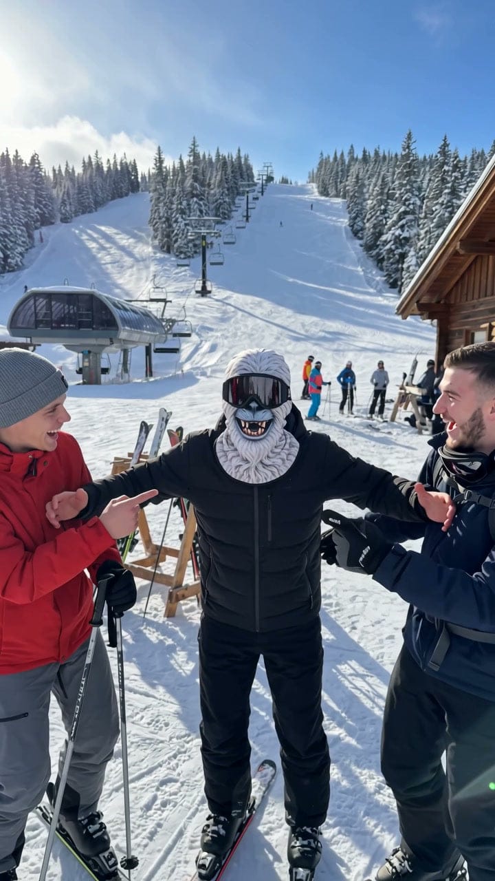 Customer photo review of Ski Mask with a Realistic Animal Face