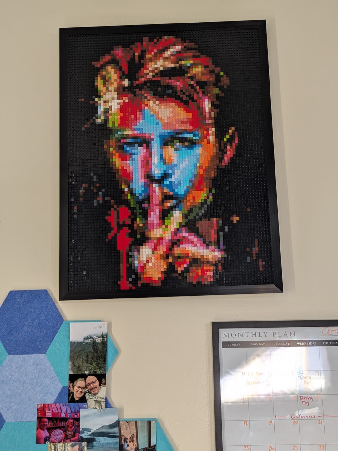Customer photo review of David Bowie - Brick Art Mosaic Kit