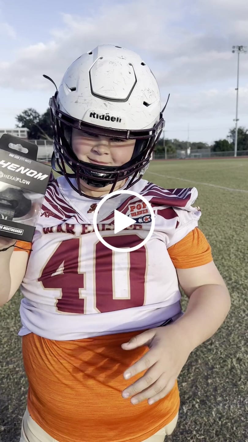 Customer video review of Phenom Elite Hexa-Flow 4.0 Football Mouthguard – Team Color Edition (Adult & Youth)