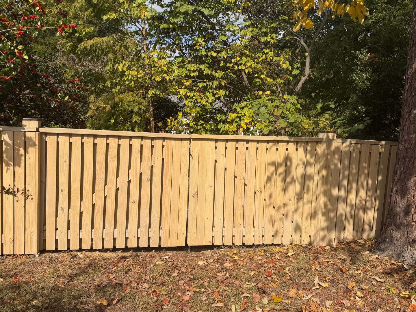 Customer photo review of Flat Top Steel Post Cap (Multiple Post Sizes Available)