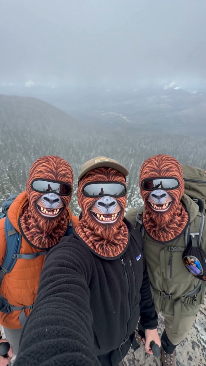 Customer photo review of Ski Mask with a Realistic Animal Face