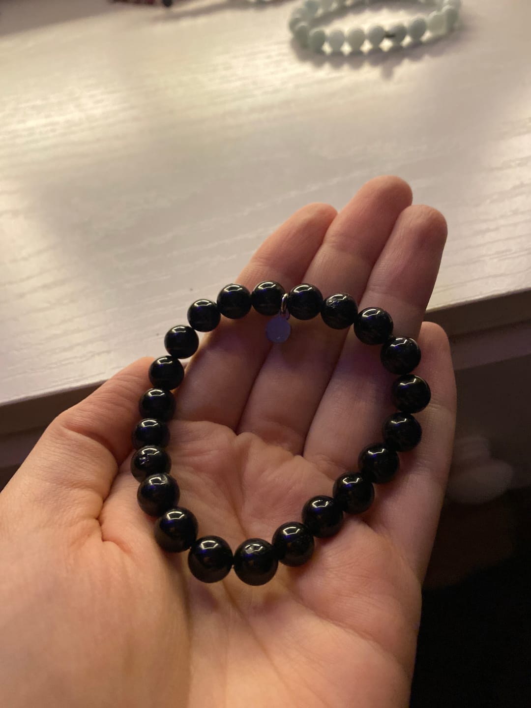 Customer photo review of Black Tourmaline Bracelet