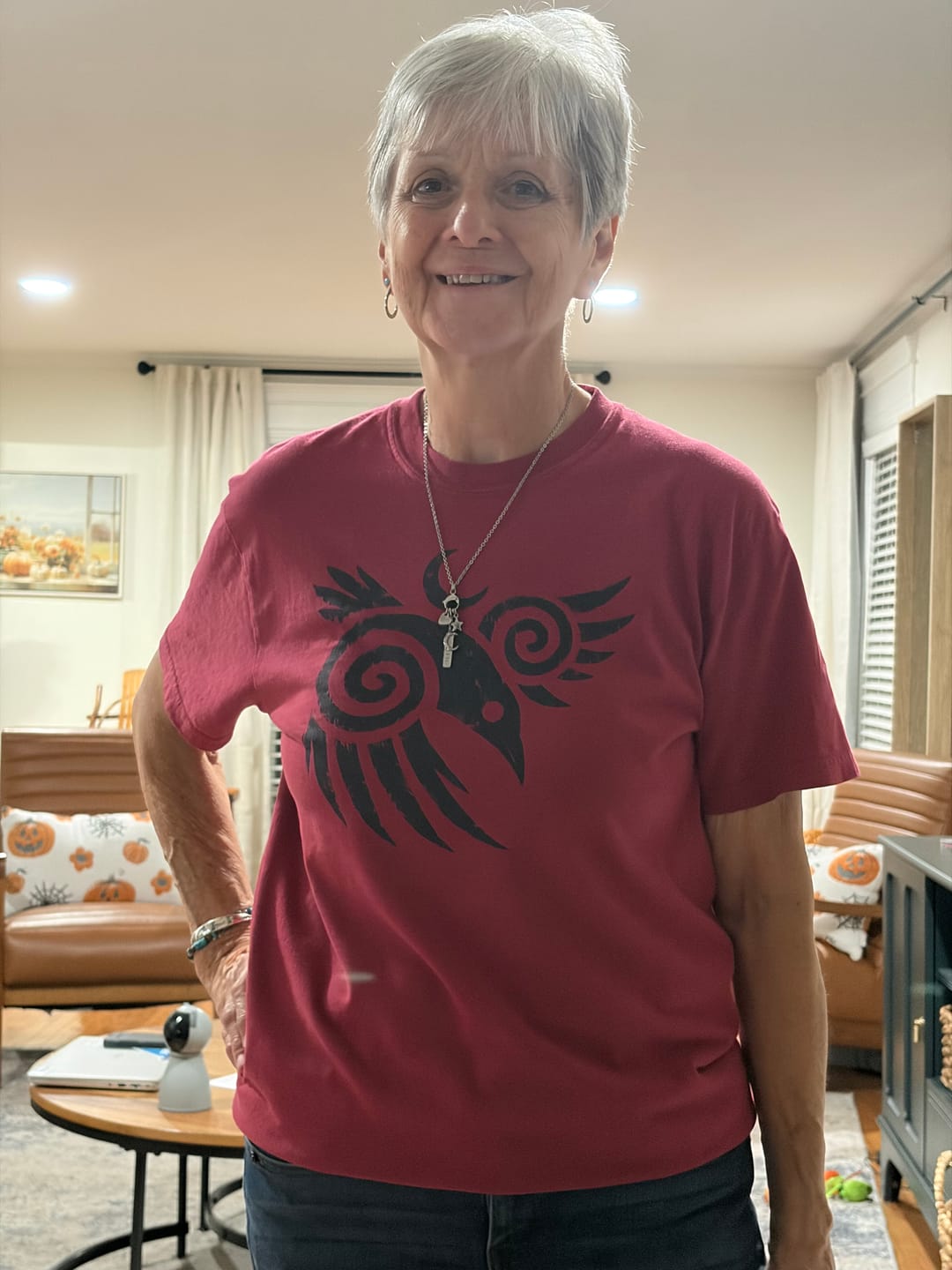 Customer photo review of Raven Moon T-Shirt