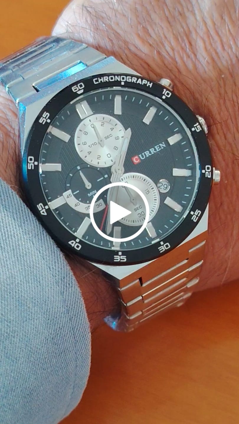 Customer video review of Curren Venezia® orologio uomo acciaio