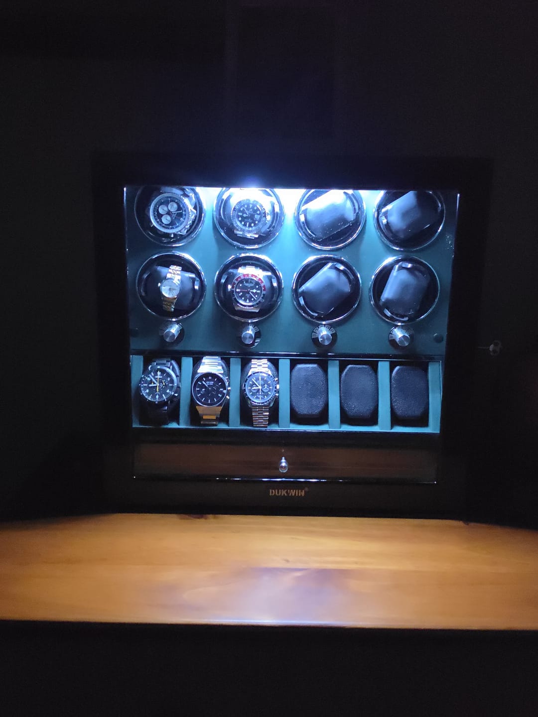 Customer photo review of Smart Luxury Watch Winder with Storage Organizer Case