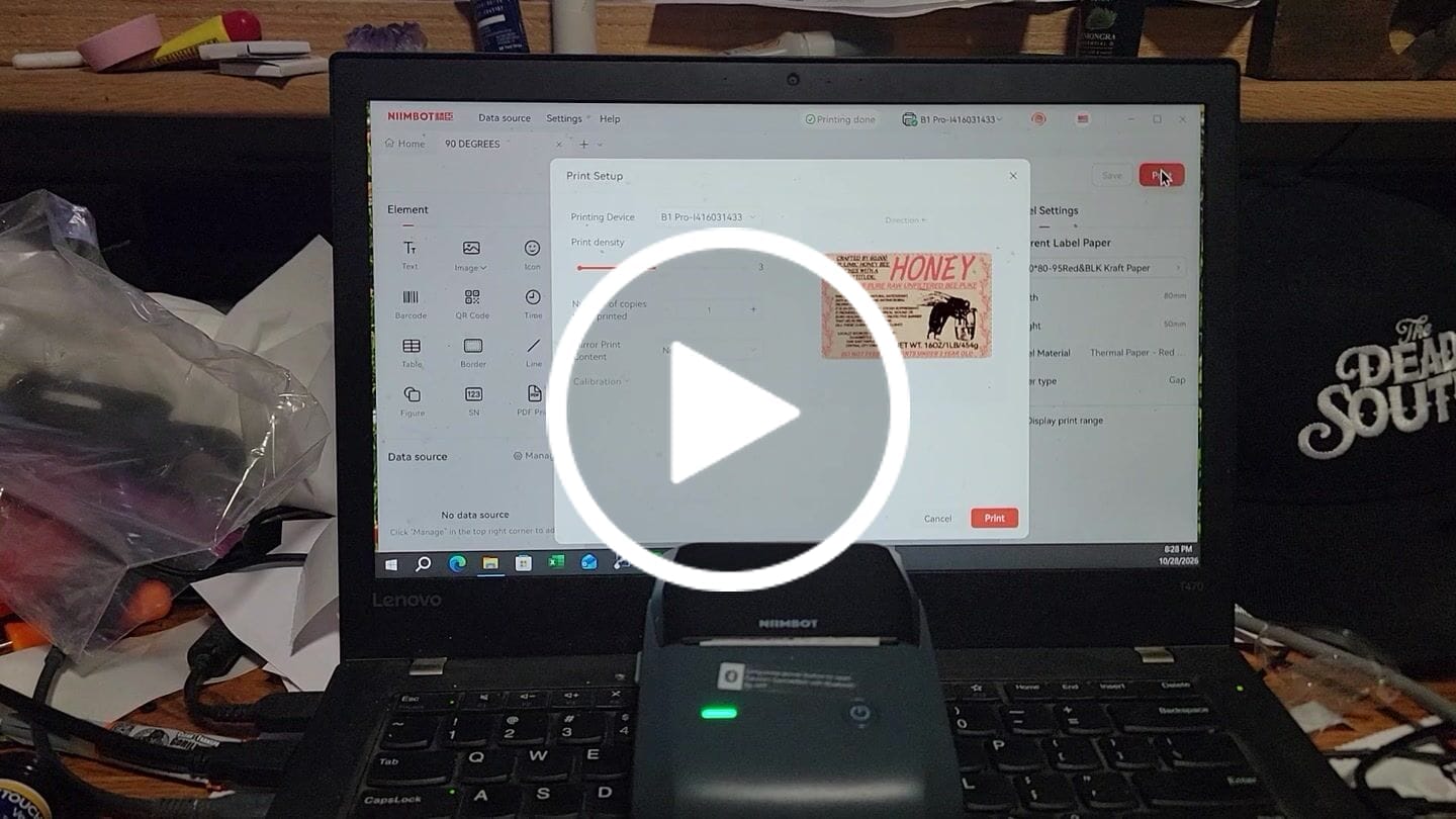 Customer video review of Photo Papers or Red&Black Labels Only for B21 Pro, B1 Pro, B2 Pro