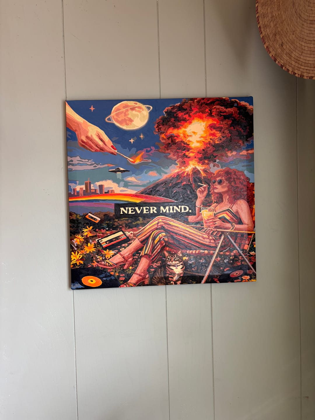 Customer photo review of Never Mind Retro Explosion (Paint by Numbers)