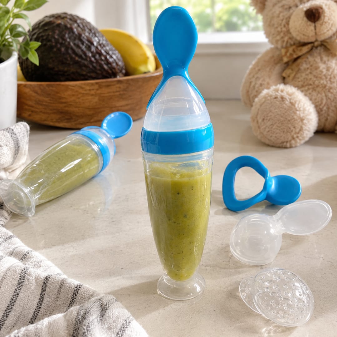Customer photo review of Cuchara Dosificadora de Silicona para Bebé