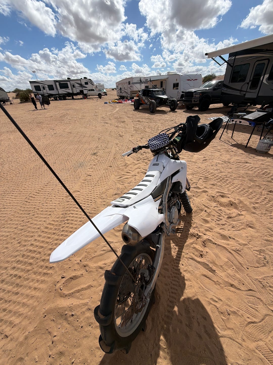 Customer photo review of Custom Seat Cover: 2020 Yamaha YZ450FX