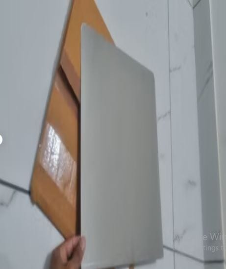 Customer photo review of Heavy-Duty Stainless Steel Countertop Chopping & Kneading Board