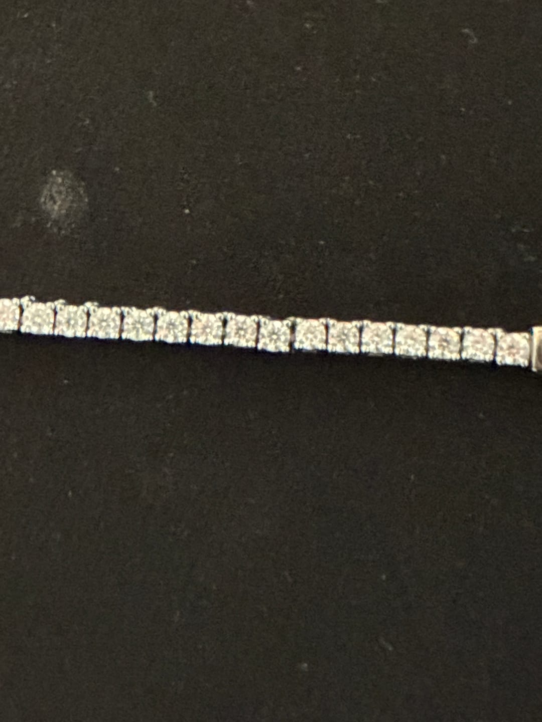 Customer photo review of MOISSANITE TENNIS CHAIN. - 2MM