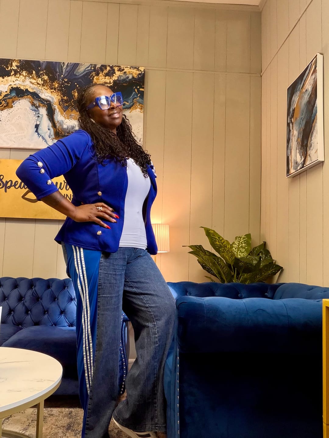 Customer photo review of Blue Spice Gyrl Jeans - Limited Edition