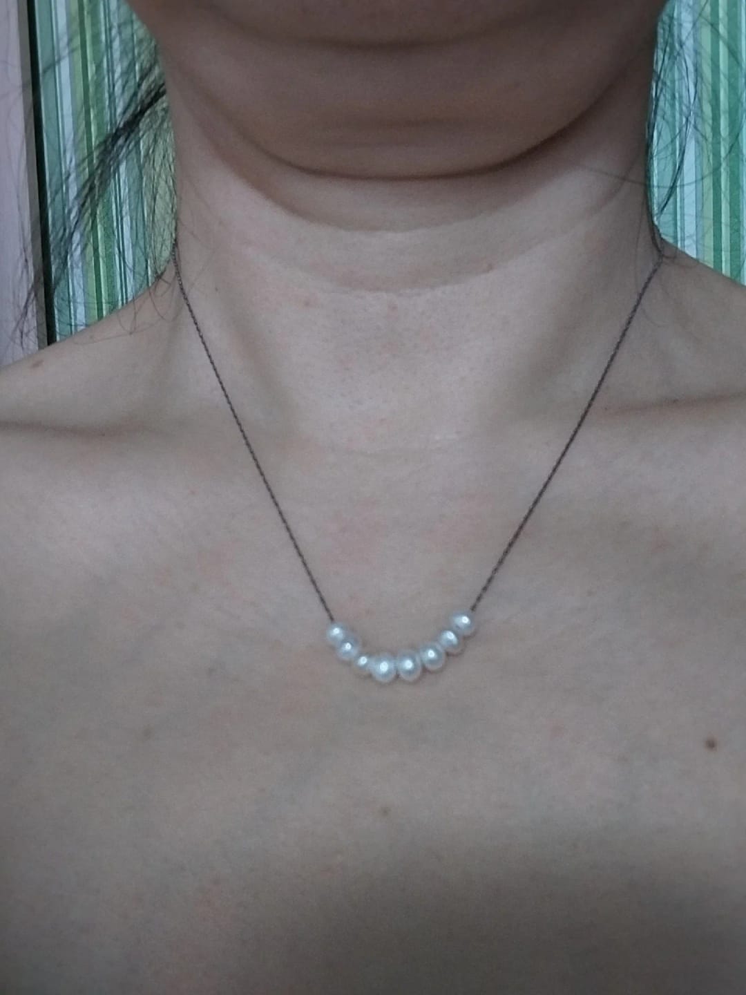 Customer photo review of Chic Loom Natural Pearl Necklace