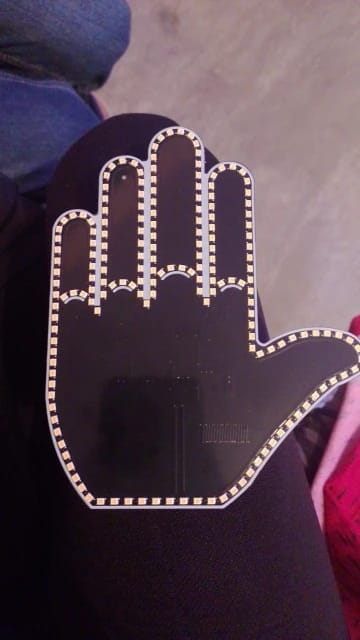 Customer photo review of BirdFlipper™ - Led Hand Sign