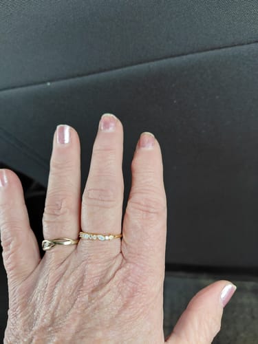 Customer photo review of Rosenquarz Ring - Natursteine