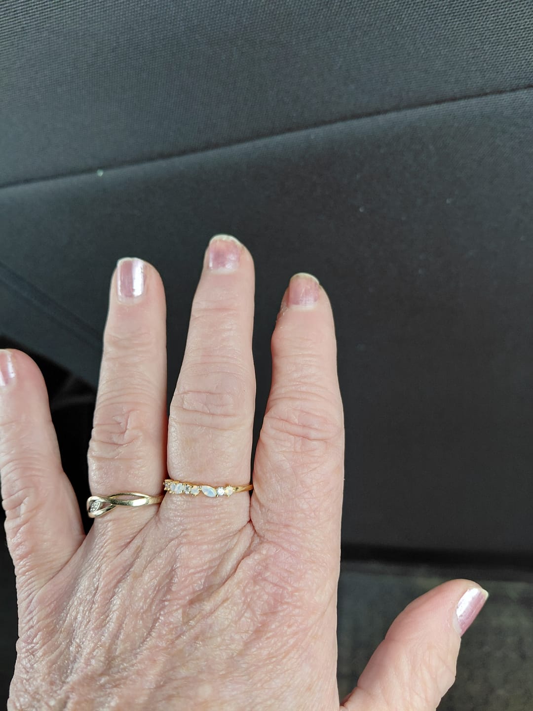 Customer photo review of Rosenquarz Ring - Natursteine