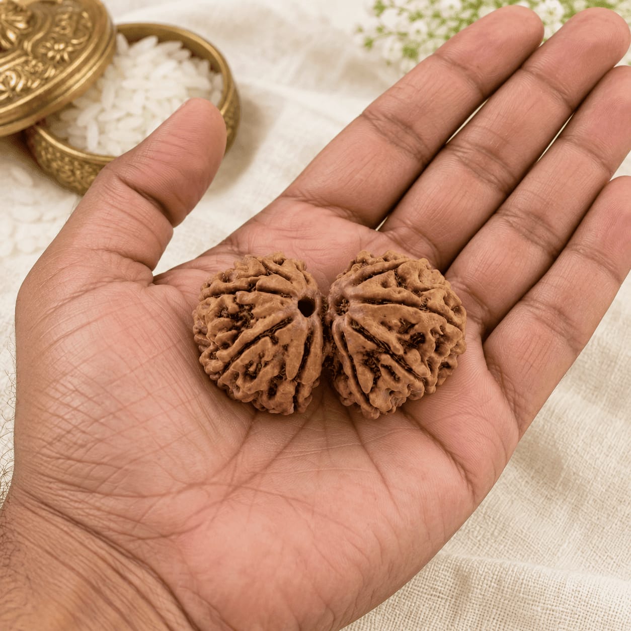 Customer photo review of Gauri Shankar Rudraksha (Nepali)