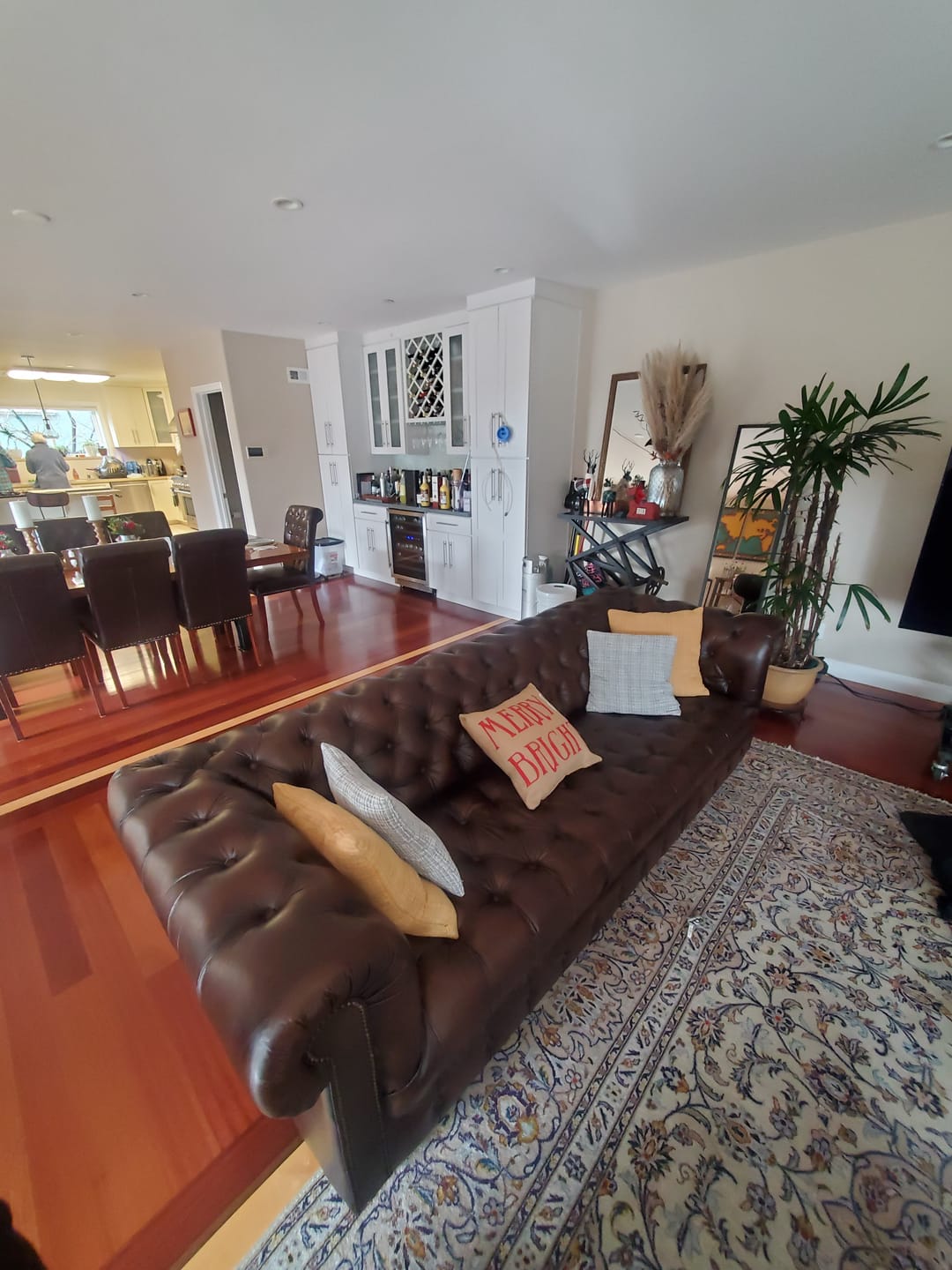 Customer photo review of Winchester Chesterfield Leather Sofa
