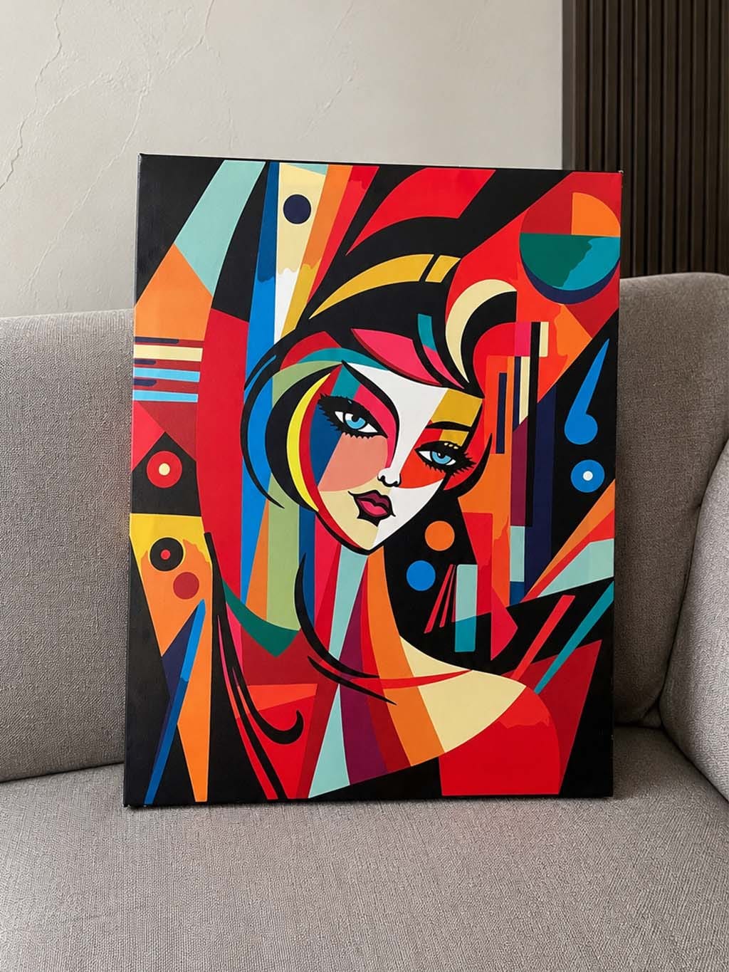 Customer photo review of Femme abstraite style Picasso