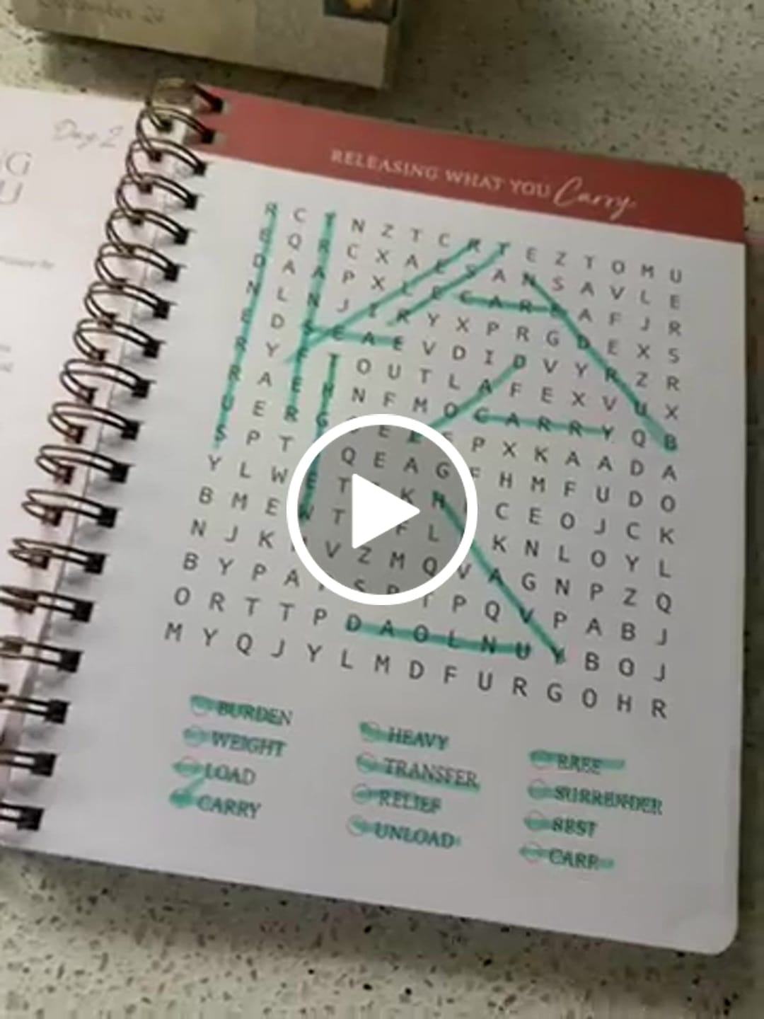 Customer video review of Be Still: Word Search Devotional for Peace & Rest in God