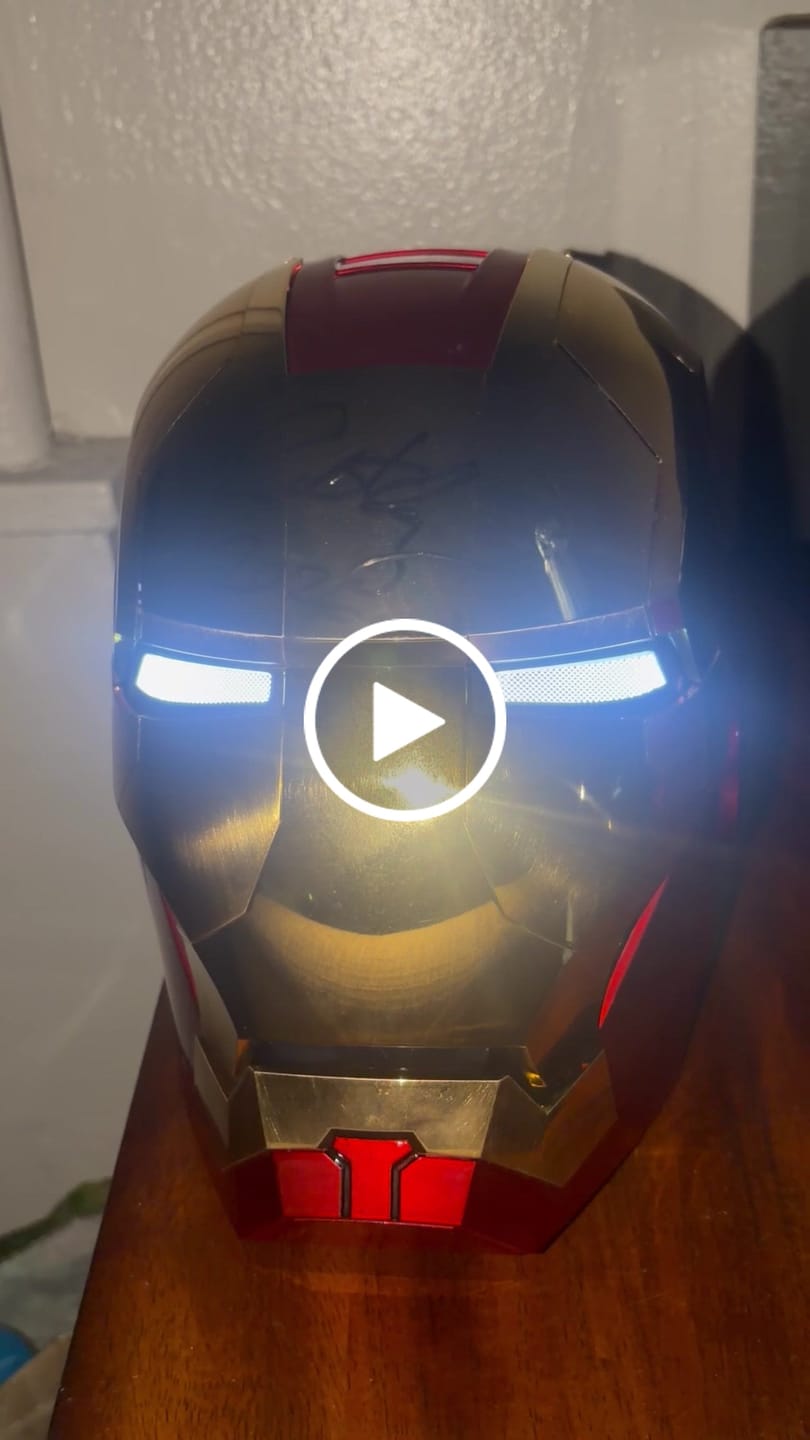 Customer video review of US | Autoking MK5 Iron Man Helmet | Voice Control, JARVIS, LED Eyes — hammer62