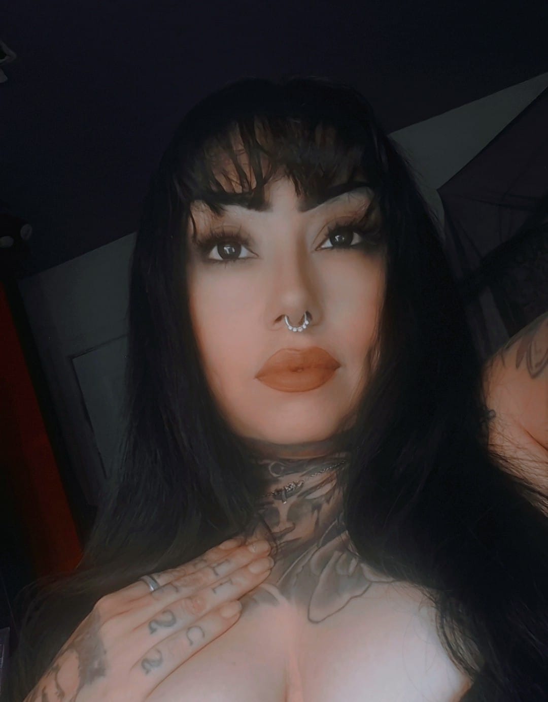Customer photo review of Halloween black block Prescription Colored Contact Lenses