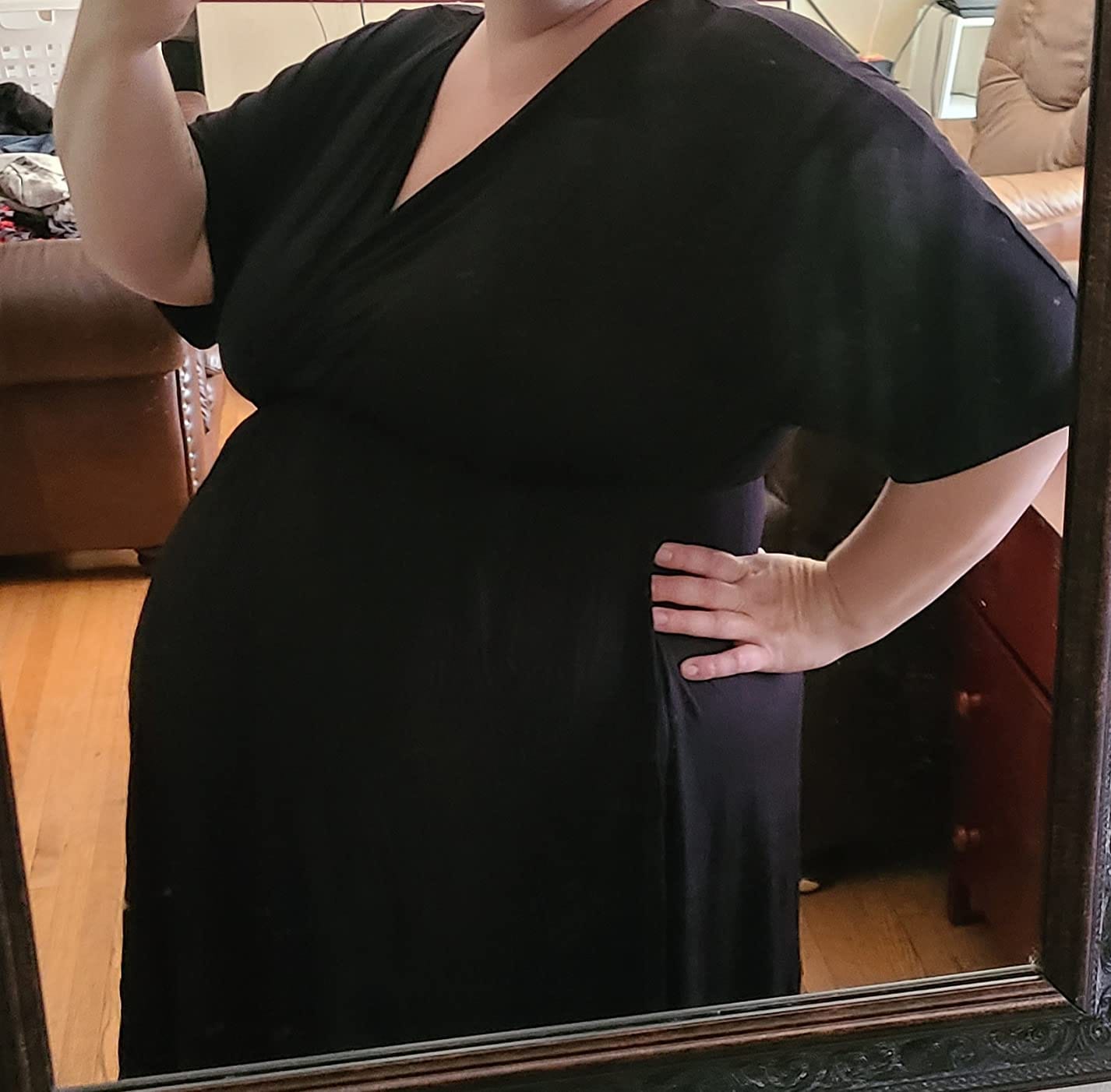 Customer photo review of Robe de maternité & d’allaitement
