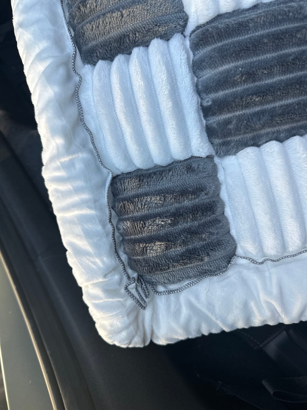 Customer photo review of PlushPad™ Dog Bed for Car Backseat & Couch
