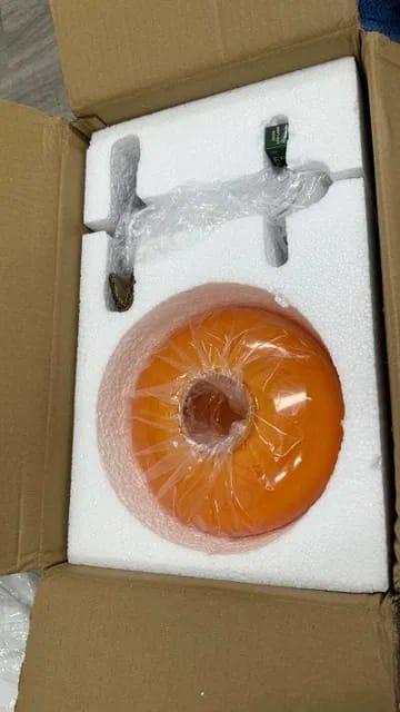 Customer photo review of Donut Style Table Lamp
